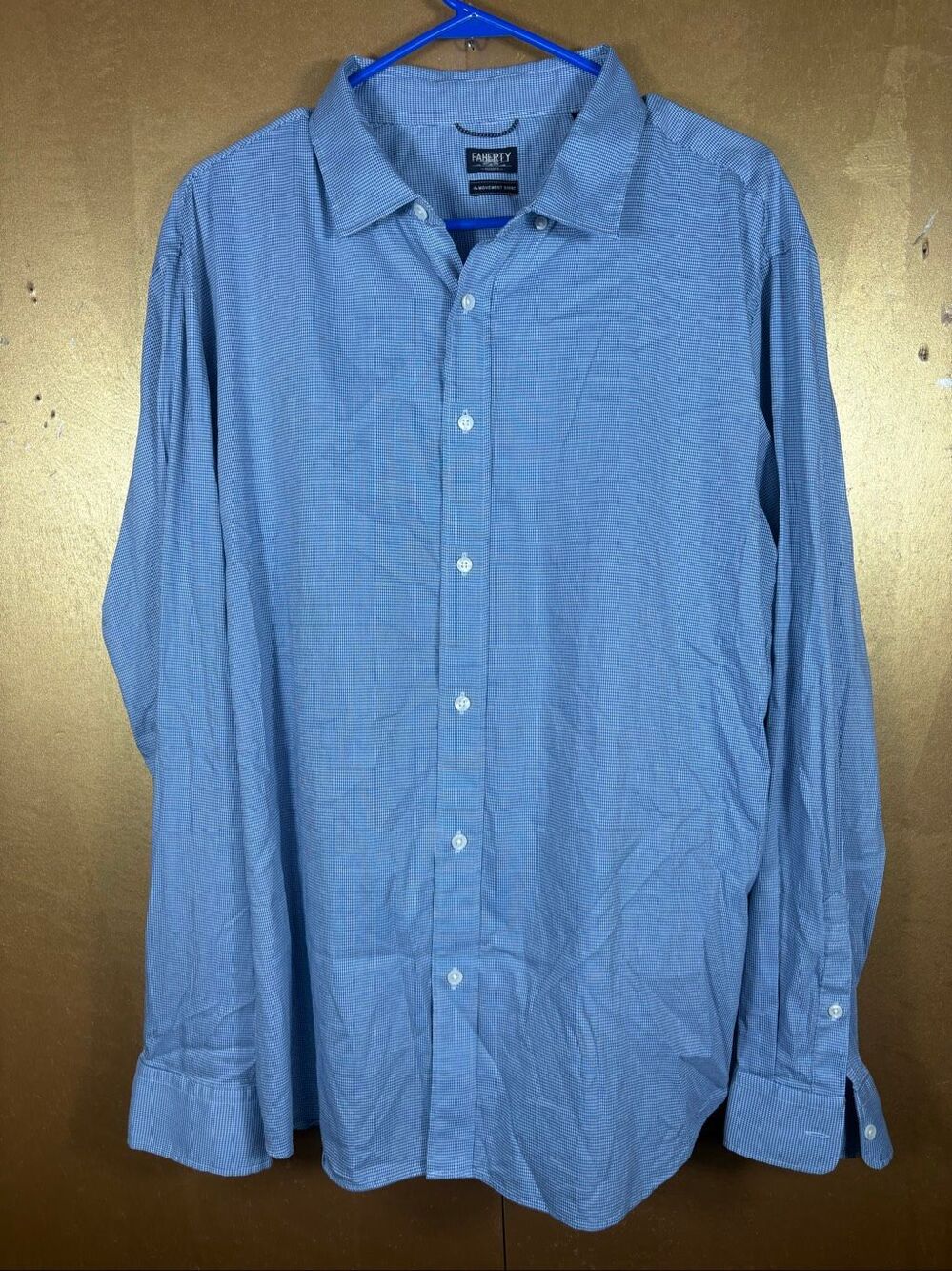 Faherty Mens movement performance button down shirt size XXL